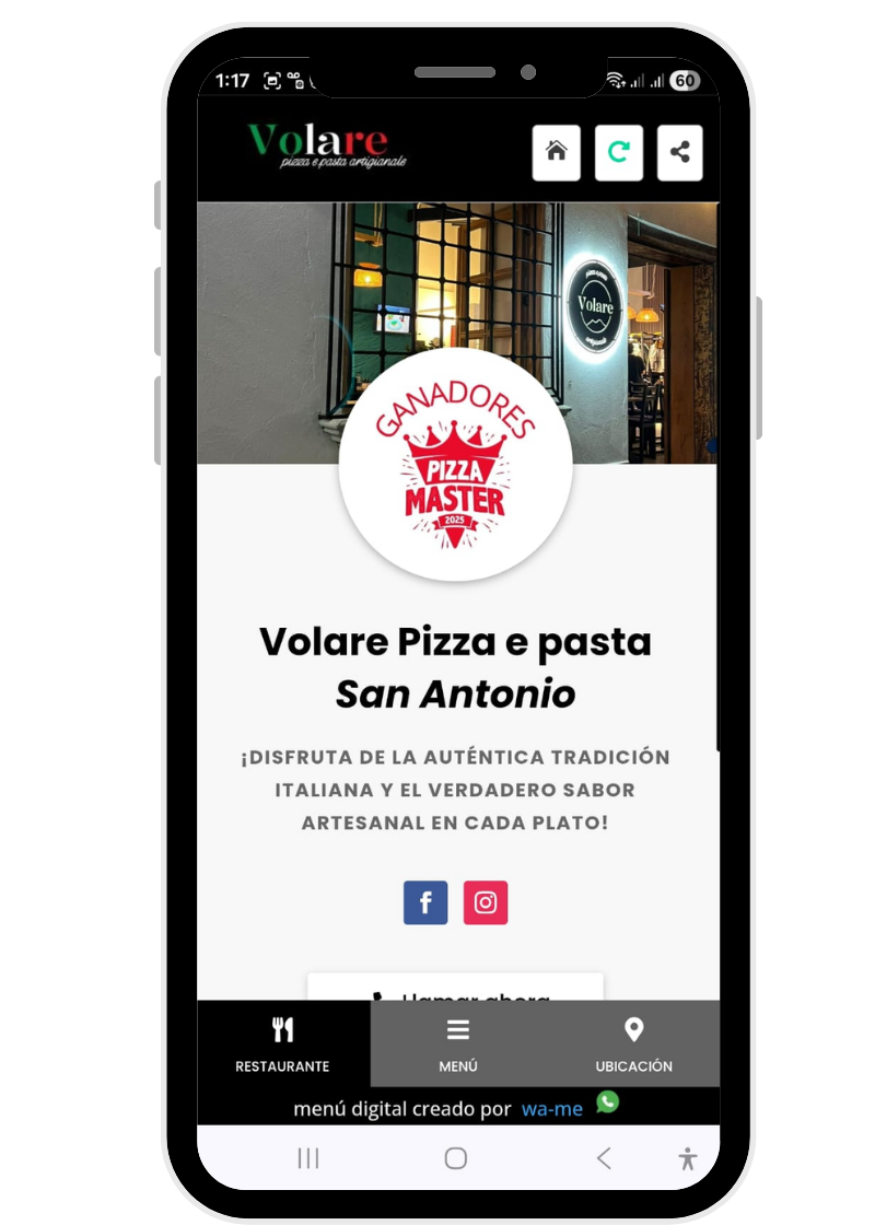 Volare app pantalla 2