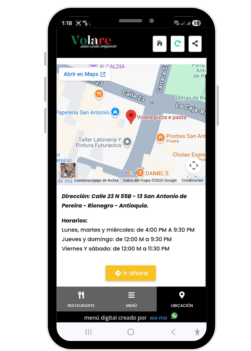 Volare app pantalla 4